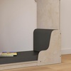 image:imageFlash Furniture Bright Beginnings Commercial Reading Nook  Natural Finished Green Guard Certified Wood Construction  Padded Soft Seating  Vinyl Upholstered Mats