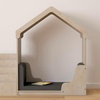 image:imageFlash Furniture Bright Beginnings Commercial Reading Nook  Natural Finished Green Guard Certified Wood Construction  Padded Soft Seating  Vinyl Upholstered Mats