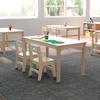 image:imageFlash Furniture Bright Beginnings Commercial Rectangular Classroom Table  Wood Preschool Activity Table  Greenguard Certified Wood 235 W x 47 D x 2125 H Beech