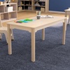 image:imageFlash Furniture Bright Beginnings Commercial Rectangular Classroom Table  Wood Preschool Activity Table  Greenguard Certified Wood 235 W x 47 D x 2125 H Beech