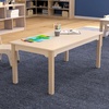 image:imageFlash Furniture Bright Beginnings Commercial Rectangular Classroom Table  Wooden Preschool Activity Table  Greenguard Certified Wood  235 W x 47 D x 18 H Beech