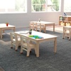 image:imageFlash Furniture Bright Beginnings Commercial Rectangular Classroom Table  Wooden Preschool Activity Table  Greenguard Certified Wood  235 W x 47 D x 145 H Beech