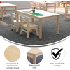image:imageFlash Furniture Bright Beginnings Commercial Rectangular Classroom Table  Wooden Preschool Activity Table  Greenguard Certified Wood  235 W x 47 D x 18 H Beech