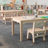 image:imageFlash Furniture Bright Beginnings Commercial Rectangular Classroom Table  Wooden Preschool Activity Table  Greenguard Certified Wood  235 W x 47 D x 18 H Beech