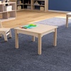 image:imageFlash Furniture Bright Beginnings Commercial Square Classroom Table  Wooden Preschool Activity Table  Greenguard Certified Wood  235 W x 145 H Beech Finish