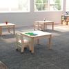 image:imageFlash Furniture Bright Beginnings Commercial Square Classroom Table  Wooden Preschool Activity Table  Greenguard Certified Wood  235 W x 145 H Beech Finish