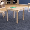 image:imageFlash Furniture Bright Beginnings Commercial Square Classroom Table  Wooden Preschool Activity Table  Greenguard Certified Wood  235 W x 2125 H Beech Finish