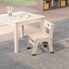 image:imageFlash Furniture Bright Beginnings Set of 2 Commercial Wooden Classroom Chairs  Natural Finish  10 Seat Height  Integrated Carrying Handle  NonSlip Foot Caps