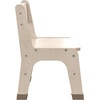 image:imageFlash Furniture Bright Beginnings Set of 2 Commercial Wooden Classroom Chairs  Natural Finish  10 Seat Height  Integrated Carrying Handle  NonSlip Foot Caps
