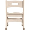 image:imageFlash Furniture Bright Beginnings Set of 2 Commercial Wooden Classroom Chairs  Natural Finish  10 Seat Height  Integrated Carrying Handle  NonSlip Foot Caps
