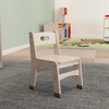image:imageFlash Furniture Bright Beginnings Set of 2 Commercial Wooden Classroom Chairs  Natural Finish  10 Seat Height  Integrated Carrying Handle  NonSlip Foot Caps