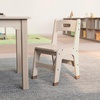 image:imageFlash Furniture Bright Beginnings Set of 2 Commercial Wooden Classroom Chairs  Natural Finish  115 Seat Height  Integrated Carrying Handle  NonSlip Foot Caps