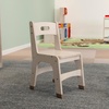 image:imageFlash Furniture Bright Beginnings Set of 2 Commercial Wooden Classroom Chairs  Natural Finish  115 Seat Height  Integrated Carrying Handle  NonSlip Foot Caps