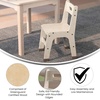 image:imageFlash Furniture Bright Beginnings Set of 2 Commercial Wooden Classroom Chairs  Natural Finish  115 Seat Height  Integrated Carrying Handle  NonSlip Foot Caps
