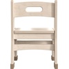 image:imageFlash Furniture Bright Beginnings Set of 2 Commercial Wooden Classroom Chairs  Natural Finish  9 Seat Height  Integrated Carrying Handle  NonSlip Foot Caps