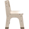 image:imageFlash Furniture Bright Beginnings Set of 2 Commercial Wooden Classroom Chairs  Natural Finish  9 Seat Height  Integrated Carrying Handle  NonSlip Foot Caps