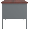 image:imageFlash Furniture Cambridge Double Pedestal Desk with 3 Locking Drawers Commercial Grade Teachers or Office Desk 30x60 Metal Frame MahoganyCharcoal