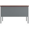 image:imageFlash Furniture Cambridge Right Side Single Pedestal Desk with 3 Locking Drawers Commercial Grade Teachers or Office Desk 24x48 Metal Frame MahoganyCharcoal