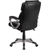 image:imageFlash Furniture Carolyn MidBack Black LeatherSoft Executive Swivel Office Chair with Padded ArmsBlack