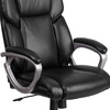 image:imageFlash Furniture Carolyn MidBack Black LeatherSoft Executive Swivel Office Chair with Padded ArmsBlack
