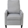 image:imageFlash Furniture Carson Transitional Style Push Back Recliner Chair  Gray Fabric Upholstery  Accent Nail Trim  Pillow Back ReclinerLight Gray