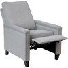 image:imageFlash Furniture Carson Transitional Style Push Back Recliner Chair  Gray Fabric Upholstery  Accent Nail Trim  Pillow Back ReclinerLight Gray