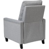 image:imageFlash Furniture Carson Transitional Style Push Back Recliner Chair  Gray Fabric Upholstery  Accent Nail Trim  Pillow Back ReclinerLight Gray