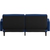 image:imageFlash Furniture Carter Premium Tufted Split Back Sofa Futon Navy Velvet Upholstery  Solid Wood Legs  Convertible Sleeper Couch for Small SpacesNavy