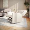 image:imageFlash Furniture Cash Swivel Manual Glider Rocker Recliner Chair USBUSBC Charging Ports 270 Degree Swivel Perfect for Living Room or Nursery OffWhite BoucleOffwhite Boucle