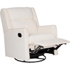 image:imageFlash Furniture Cash Swivel Manual Glider Rocker Recliner Chair USBUSBC Charging Ports 270 Degree Swivel Perfect for Living Room or Nursery OffWhite BoucleOffwhite Boucle