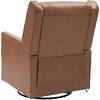 image:imageFlash Furniture Cash Swivel Manual Glider Rocker Recliner Chair USBUSBC Charging Ports 270 Degree Swivel Perfect for Living Room or Nursery OffWhite BoucleCognac Leathersoft