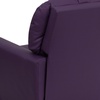 image:imageFlash Furniture Chandler LeatherSoft Kids Recliner with Cup Holder and Safety Recline Contemporary Reclining Chair for Kids Supports up to 90 lbs BlackPurple Vinyl