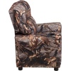 image:imageFlash Furniture Chandler LeatherSoft Kids Recliner with Cup Holder and Safety Recline Contemporary Reclining Chair for Kids Supports up to 90 lbs BlackCamouflage Fabric