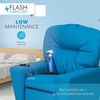 image:imageFlash Furniture Chandler LeatherSoft Kids Recliner with Cup Holder and Safety Recline Contemporary Reclining Chair for Kids Supports up to 90 lbs BlackTurquoise Vinyl