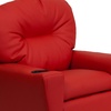 image:imageFlash Furniture Chandler LeatherSoft Kids Recliner with Cup Holder and Safety Recline Contemporary Reclining Chair for Kids Supports up to 90 lbs BlackRed Vinyl