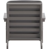 image:imageFlash Furniture Charlestown Adirondack Style Deep Seat Patio Club Chair with Cushions  Gray Poly Resin Frame  Cream AllWeather Cushions  IndoorOutdoor