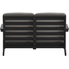 image:imageFlash Furniture Charlestown Adirondack Style Deep Seat Patio Loveseat with Cushions  Gray Poly Resin Frame  Gray AllWeather Cushions  IndoorOutdoorBlackCharcoal