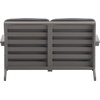 image:imageFlash Furniture Charlestown Adirondack Style Deep Seat Patio Loveseat with Cushions  Gray Poly Resin Frame  Gray AllWeather Cushions  IndoorOutdoorGrey
