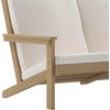 image:imageFlash Furniture Charlestown Adirondack Style Deep Seat Patio Loveseat with Cushions  Gray Poly Resin Frame  Gray AllWeather Cushions  IndoorOutdoorNatural CedarCream