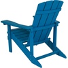 image:imageFlash Furniture Charlestown Commercial Grade IndoorOutdoor Adirondack Chair Weather Resistant Durable Poly Resin Deck and Patio Seating RedBlue