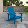 image:imageFlash Furniture Charlestown Commercial Grade IndoorOutdoor Adirondack Chair Weather Resistant Durable Poly Resin Deck and Patio Seating RedBlue