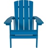 image:imageFlash Furniture Charlestown Commercial Grade IndoorOutdoor Adirondack Chair Weather Resistant Durable Poly Resin Deck and Patio Seating RedBlue
