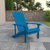 image:imageFlash Furniture Charlestown Commercial Grade IndoorOutdoor Adirondack Chair Weather Resistant Durable Poly Resin Deck and Patio Seating RedBlue