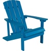 image:imageFlash Furniture Charlestown Commercial Grade IndoorOutdoor Adirondack Chair Weather Resistant Durable Poly Resin Deck and Patio Seating RedBlue