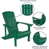 image:imageFlash Furniture Charlestown Commercial Grade IndoorOutdoor Adirondack Chair Weather Resistant Durable Poly Resin Deck and Patio Seating RedGreen