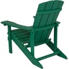 image:imageFlash Furniture Charlestown Commercial Grade IndoorOutdoor Adirondack Chair Weather Resistant Durable Poly Resin Deck and Patio Seating RedGreen
