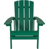 image:imageFlash Furniture Charlestown Commercial Grade IndoorOutdoor Adirondack Chair Weather Resistant Durable Poly Resin Deck and Patio Seating RedGreen