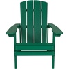 image:imageFlash Furniture Charlestown Commercial Grade IndoorOutdoor Adirondack Chair Weather Resistant Durable Poly Resin Deck and Patio Seating RedGreen