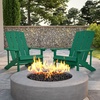 image:imageFlash Furniture Charlestown Commercial Grade IndoorOutdoor Adirondack Chair Weather Resistant Durable Poly Resin Deck and Patio Seating RedGreen