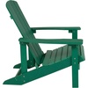 image:imageFlash Furniture Charlestown Commercial Grade IndoorOutdoor Adirondack Chair Weather Resistant Durable Poly Resin Deck and Patio Seating RedGreen